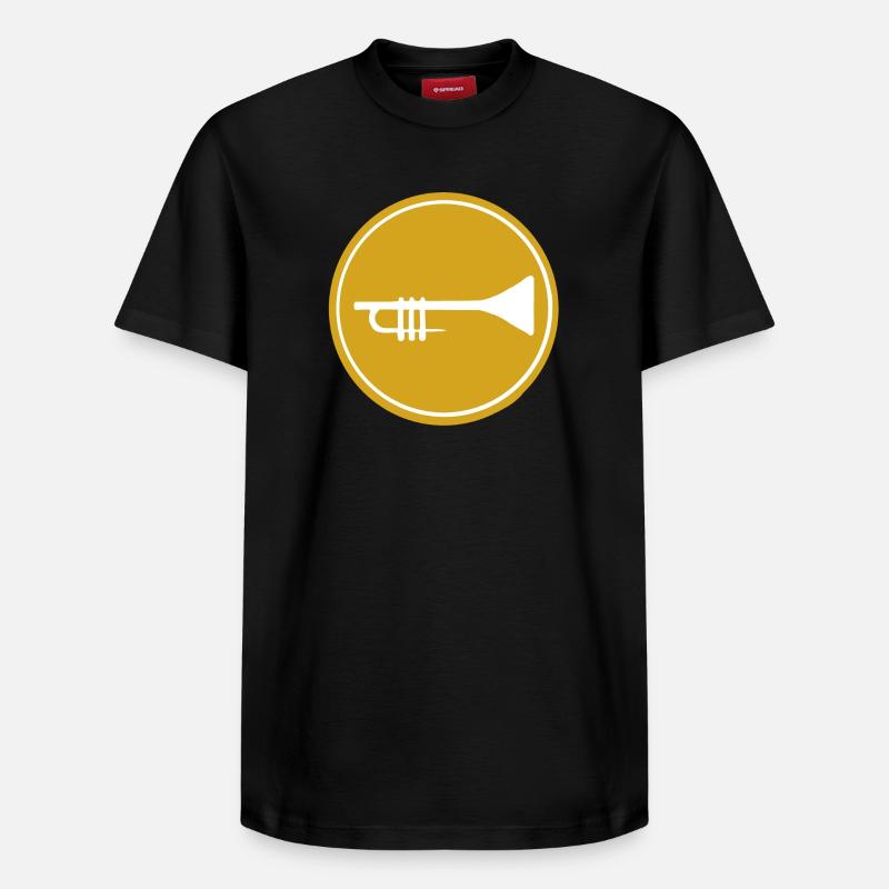 Trompette - T-shirt unisexe décontracté en coton Supima – de SPREAD - noir