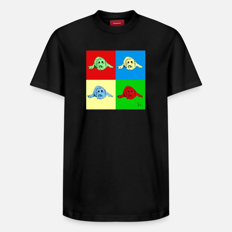 Labrador - Relaxed Unisex Supima Cotton T-Shirt – by SPREAD - black