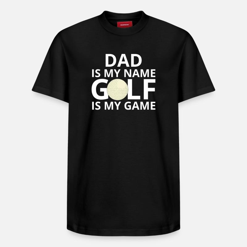 golf, golfeur, fan de golf - T-shirt unisexe décontracté en coton Supima – de SPREAD - noir
