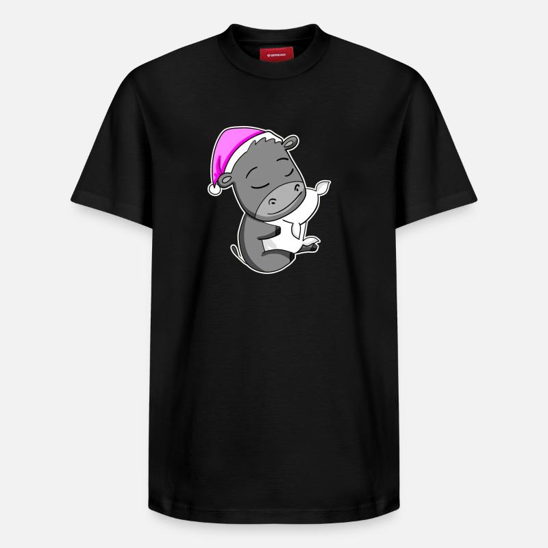 Âne - T-shirt unisexe décontracté en coton Supima – de SPREAD - noir