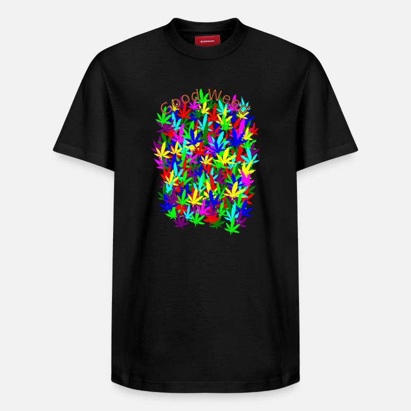 Champ d’herbe - T-shirt unisexe décontracté en coton Supima – de SPREAD - noir
