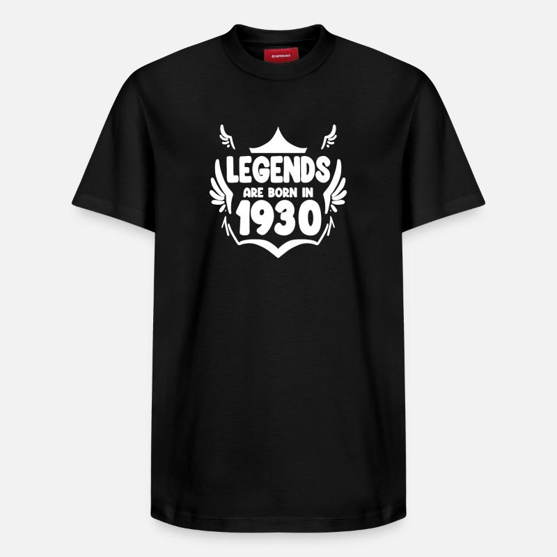 1930 - T-shirt unisexe décontracté en coton Supima – de SPREAD - noir