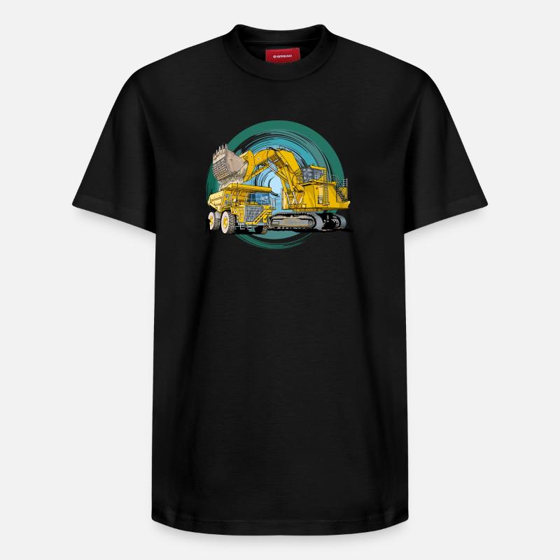 Équipement de construction Monster - T-shirt unisexe décontracté en coton Supima – de SPREAD - noir