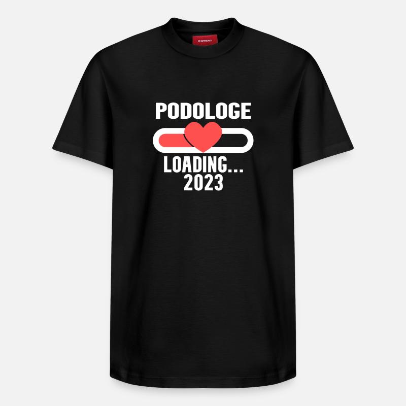 Podologe Loading 2023 - Relaxed Unisex Supima Cotton T-Shirt – von SPREAD - Schwarz