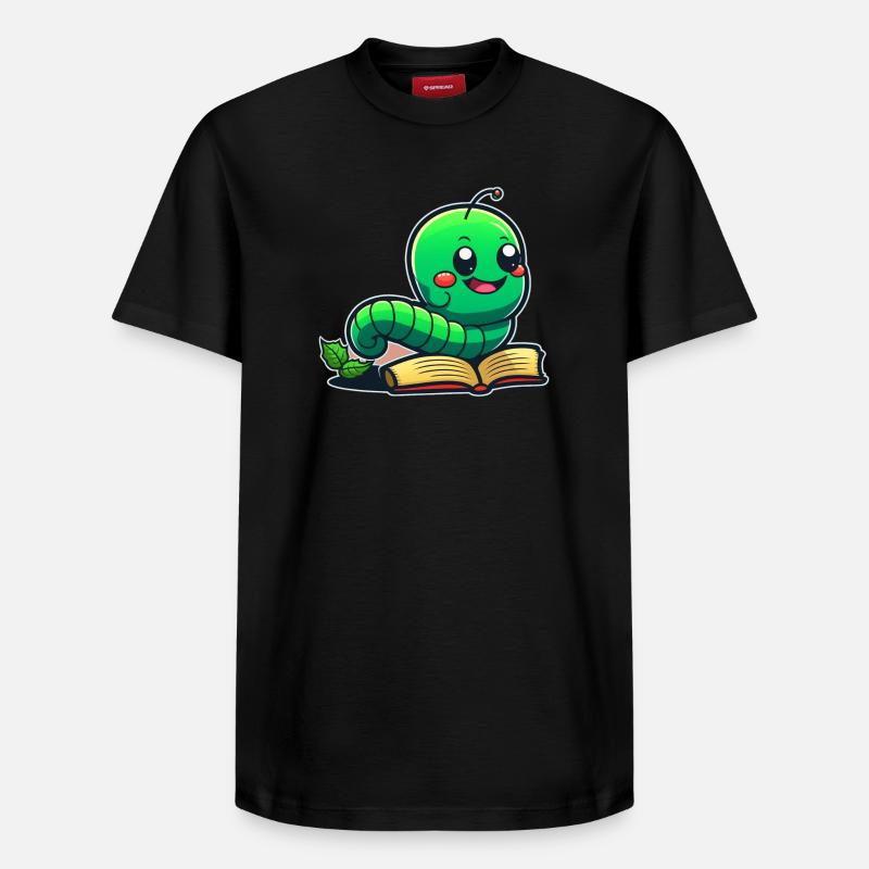 Rat de bibliothèque - T-shirt unisexe décontracté en coton Supima – de SPREAD - noir