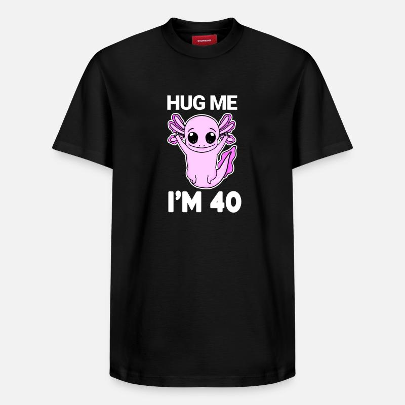 40 ans - 40 ans - câlin - T-shirt unisexe décontracté en coton Supima – de SPREAD - noir