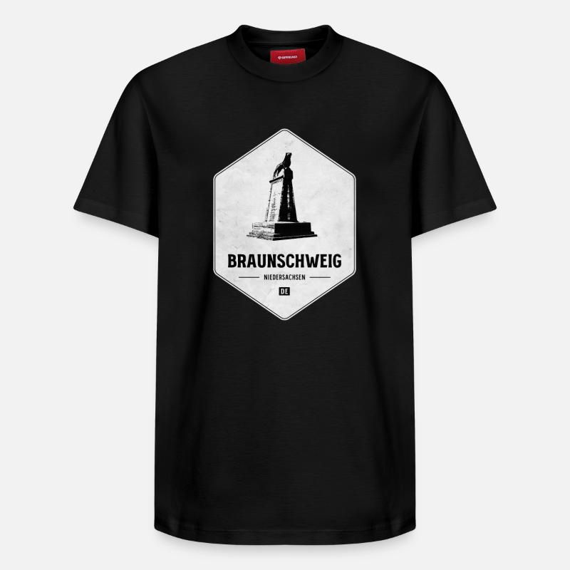 Emblème du monument de Brunswick - T-shirt unisexe décontracté en coton Supima – de SPREAD - noir