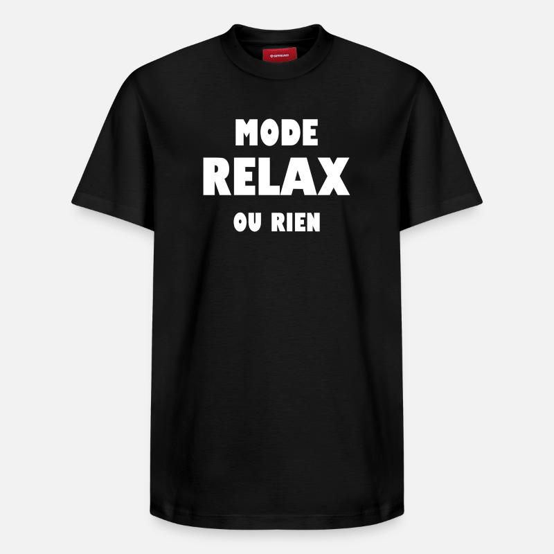 Mode relax ou rien - T-shirt unisexe décontracté en coton Supima – de SPREAD - noir