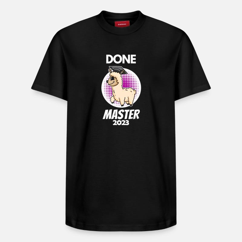Master 2023 - Master abgeschlossen - Relaxed Unisex Supima Cotton T-Shirt – von SPREAD - Schwarz