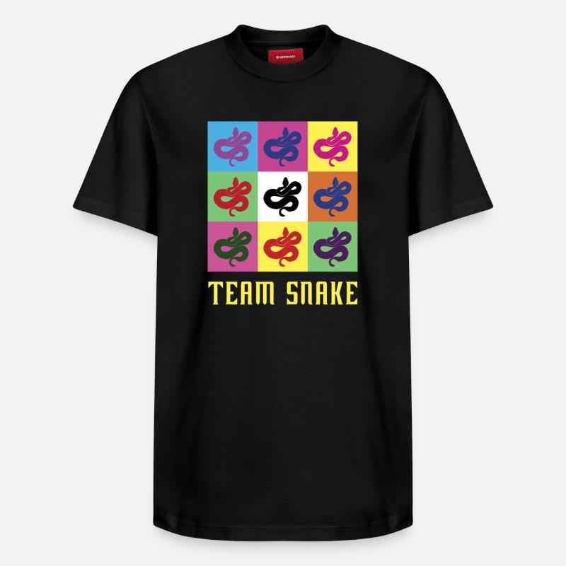 Team Snake - T-shirt unisexe décontracté en coton Supima – de SPREAD - noir