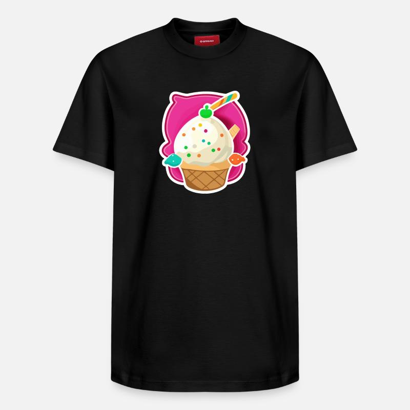 Eis, Eiscreme - Relaxed Unisex Supima Cotton T-Shirt – by SPREAD - black
