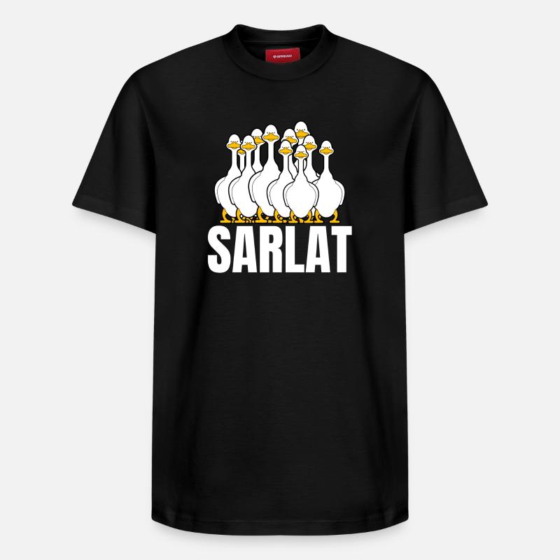 Sarlat, foie gras, canard - T-shirt unisexe décontracté en coton Supima – de SPREAD - noir