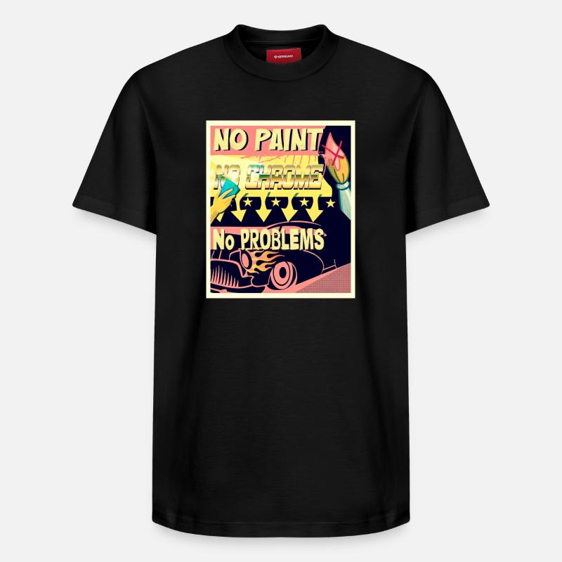 NO PAINT, NO CHROME, NO PROBLEMS - Relaxed Unisex Supima Cotton T-Shirt – von SPREAD - Schwarz