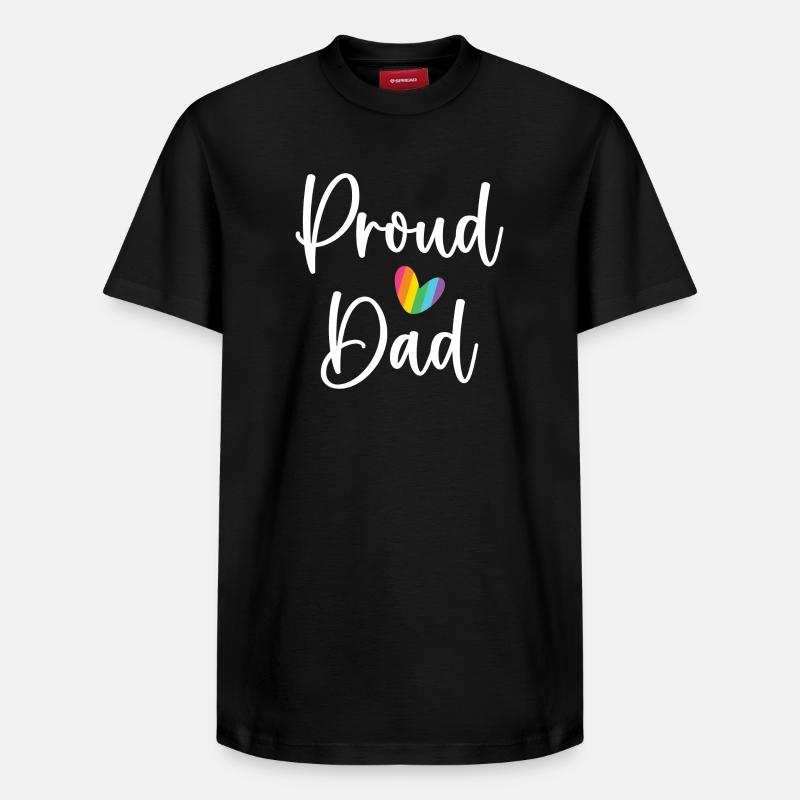 Papa fier - T-shirt unisexe décontracté en coton Supima – de SPREAD - noir