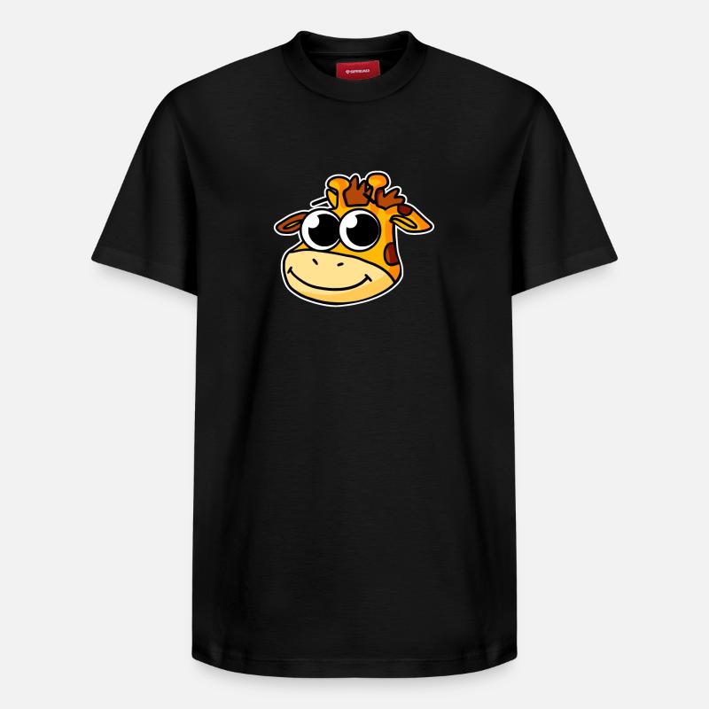 Girafe - T-shirt unisexe décontracté en coton Supima – de SPREAD - noir