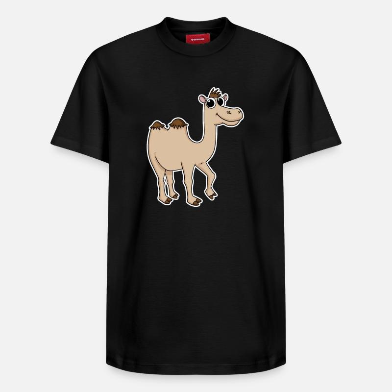 Chameau - T-shirt unisexe décontracté en coton Supima – de SPREAD - noir