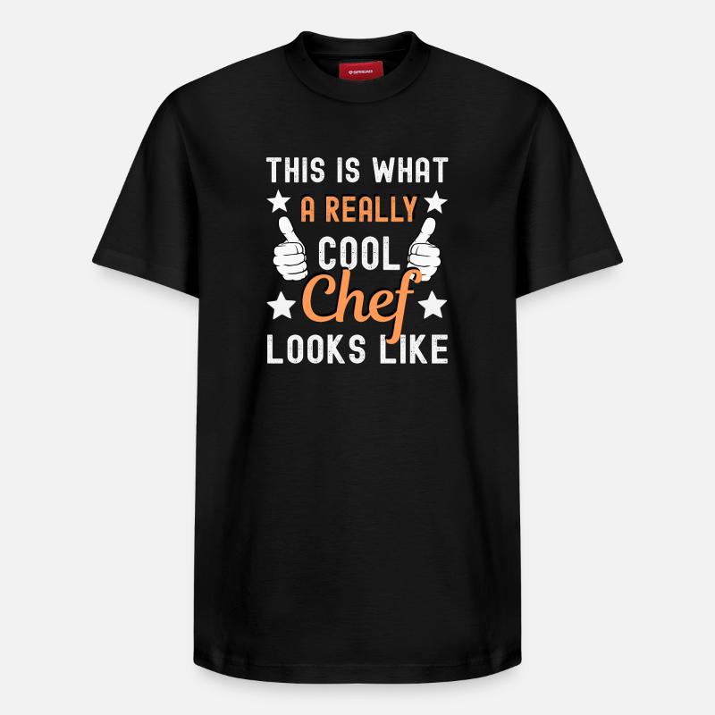 Chef Cuisinier Chef - T-shirt unisexe décontracté en coton Supima – de SPREAD - noir