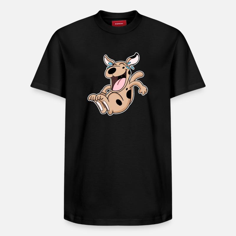 Chien qui rit - T-shirt unisexe décontracté en coton Supima – de SPREAD - noir