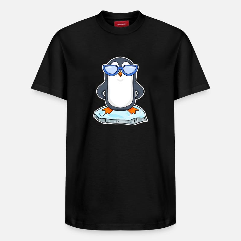 Pingouin cool - T-shirt unisexe décontracté en coton Supima – de SPREAD - noir