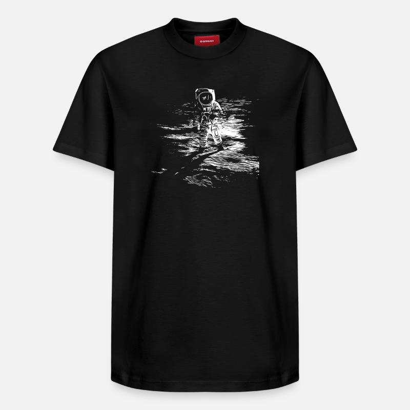 Espace - T-shirt unisexe décontracté en coton Supima – de SPREAD - noir