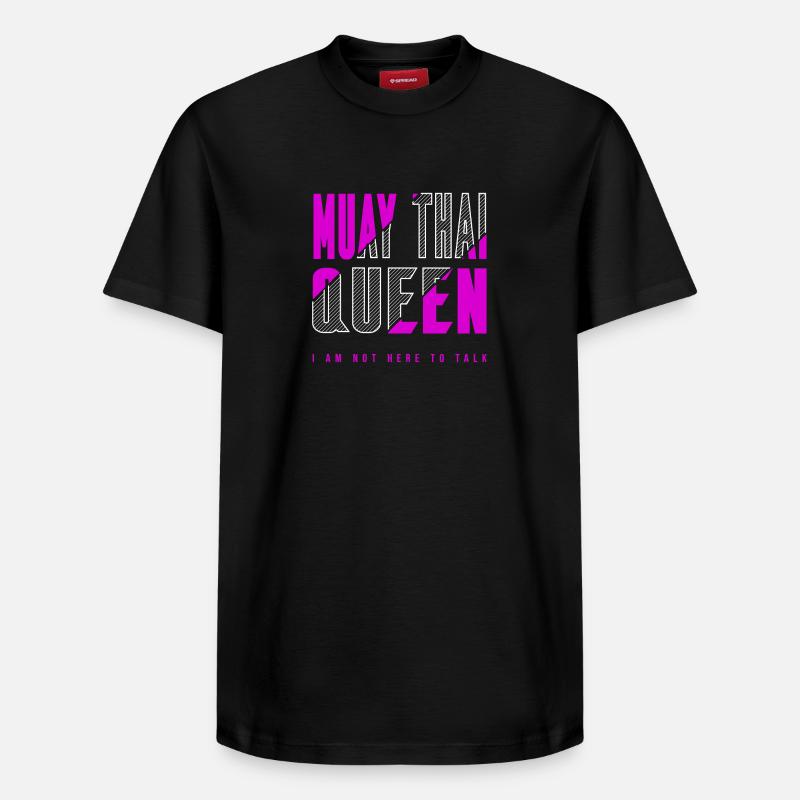 Muay Thai Queen - T-shirt unisexe décontracté en coton Supima – de SPREAD - noir