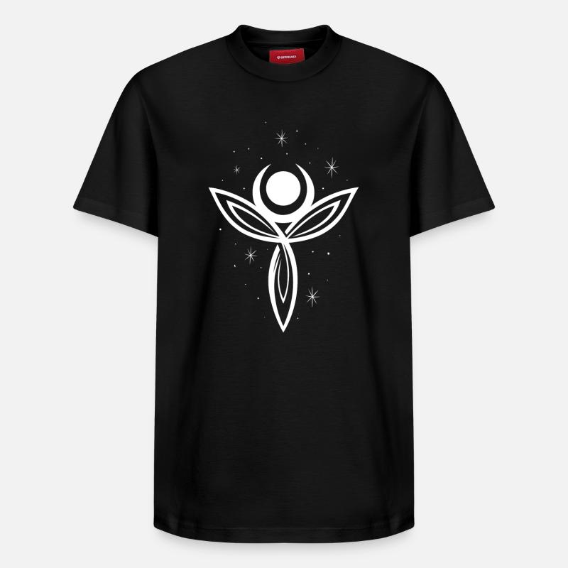 Déesse Lune Déesse Trinity Triquetra - T-shirt unisexe décontracté en coton Supima – de SPREAD - noir