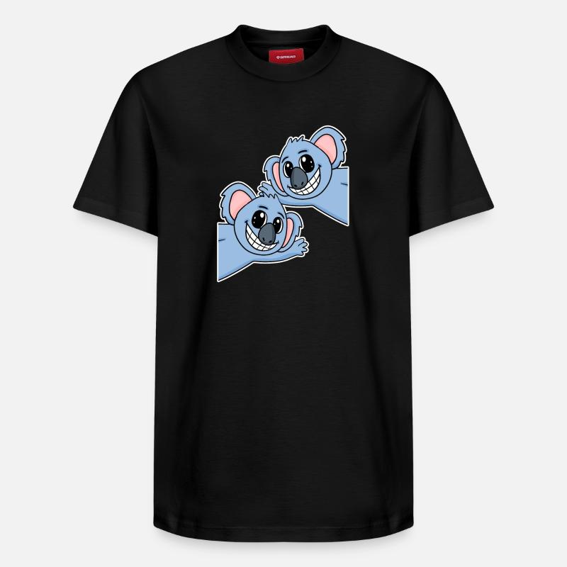 Koala Koalas - Relaxed Unisex Supima Cotton T-Shirt – von SPREAD - Schwarz