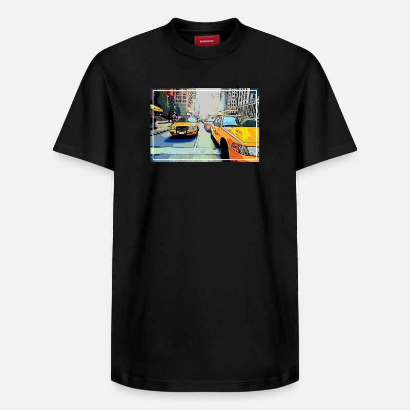 NEW YORK - T-shirt unisexe décontracté en coton Supima – de SPREAD - noir