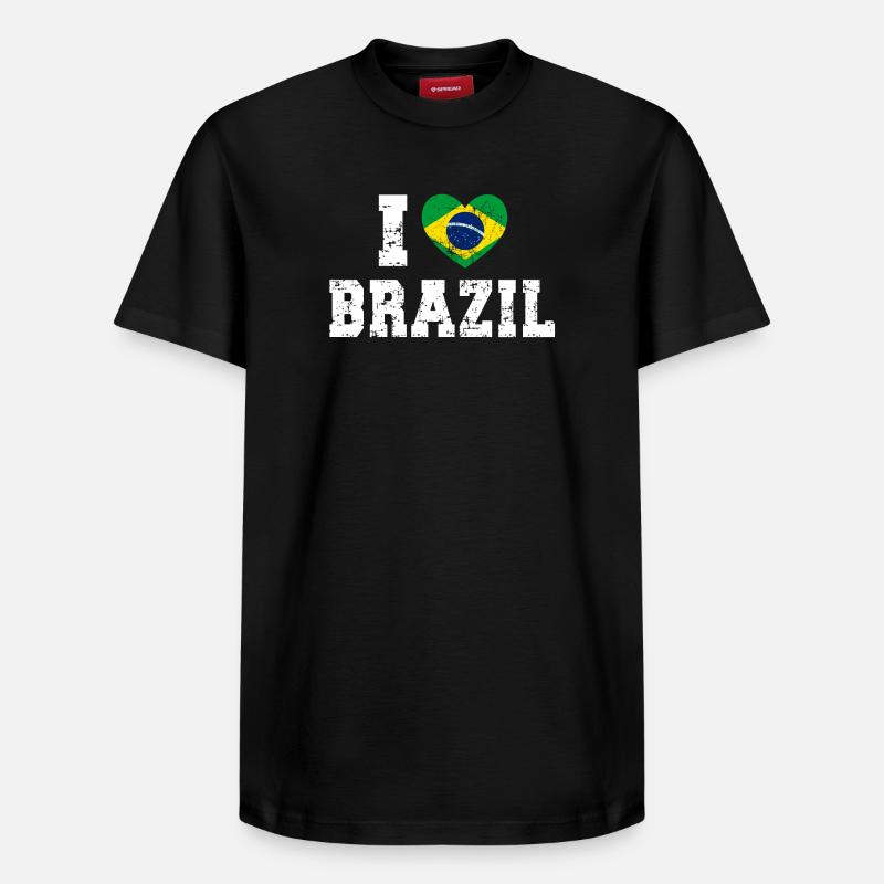 Brésil - T-shirt unisexe décontracté en coton Supima – de SPREAD - noir
