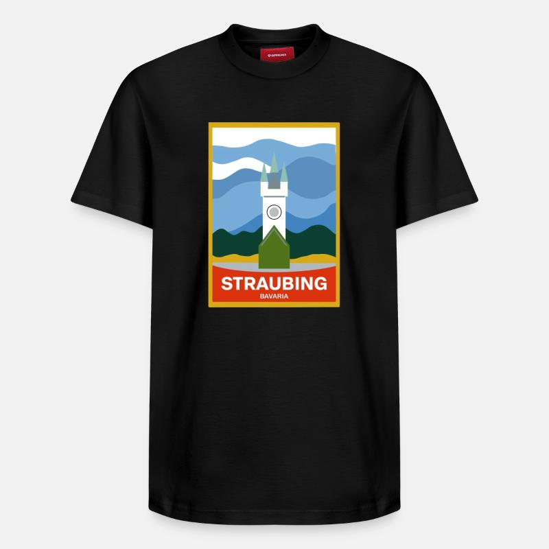 Straubing - Relaxed Unisex Supima Cotton T-Shirt – von SPREAD - Schwarz