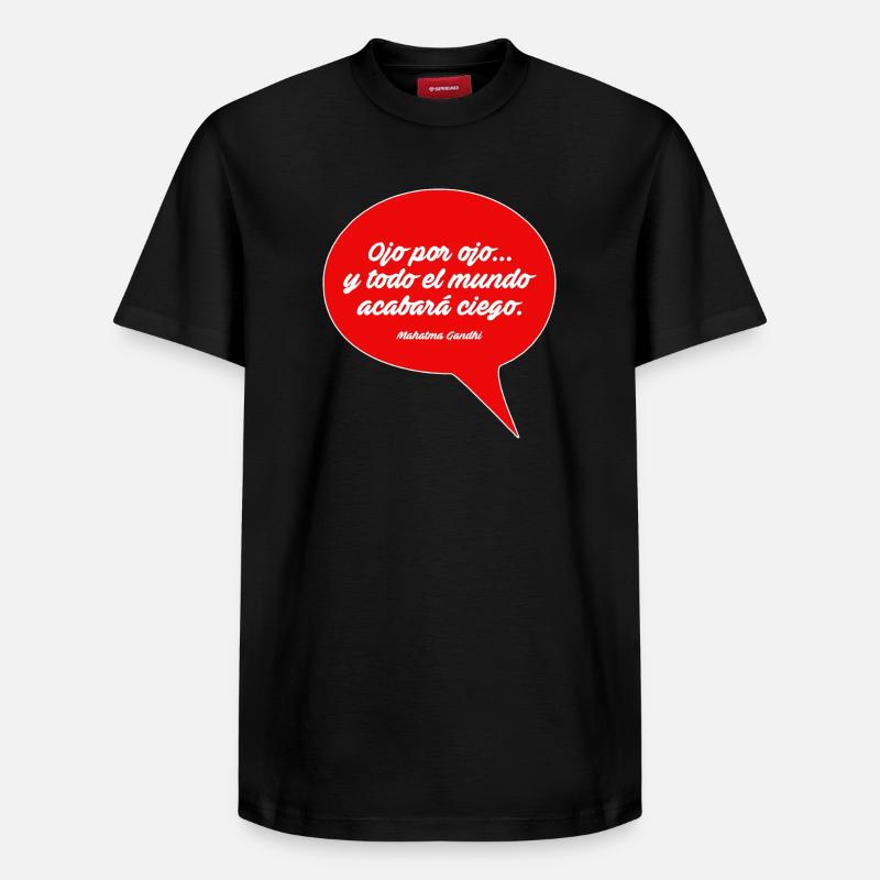Œil pour œil - T-shirt unisexe décontracté en coton Supima – de SPREAD - noir
