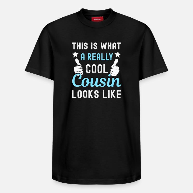 Cousin Cousine - T-shirt unisexe décontracté en coton Supima – de SPREAD - noir