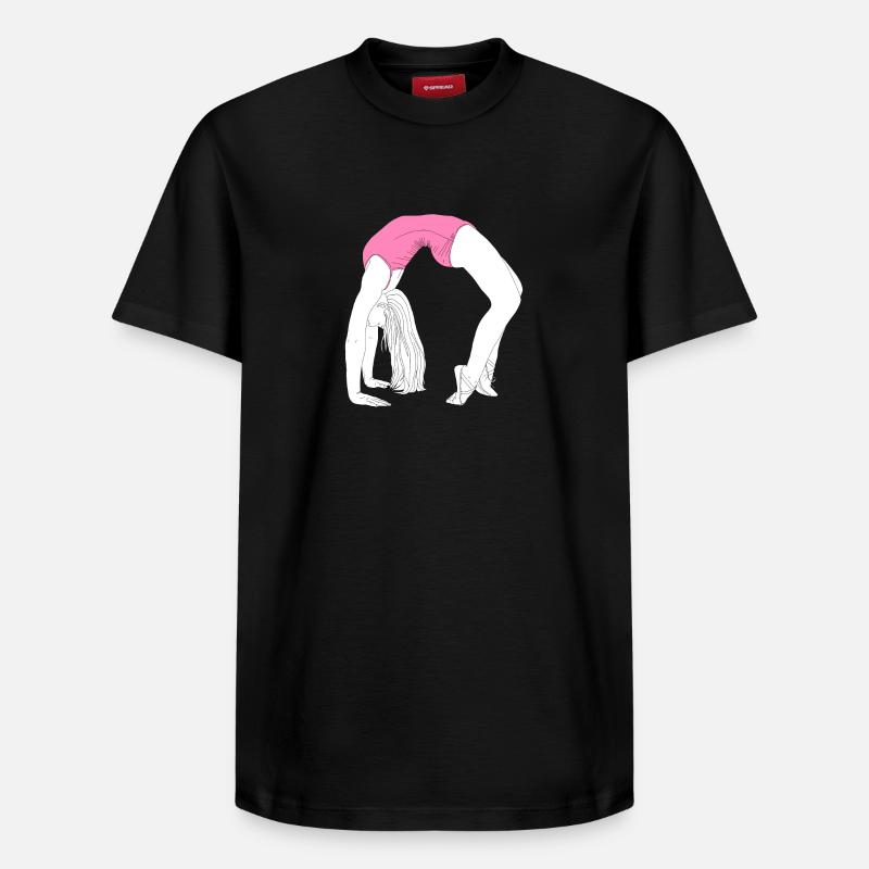Pont de la danse acrobatique - T-shirt unisexe décontracté en coton Supima – de SPREAD - noir