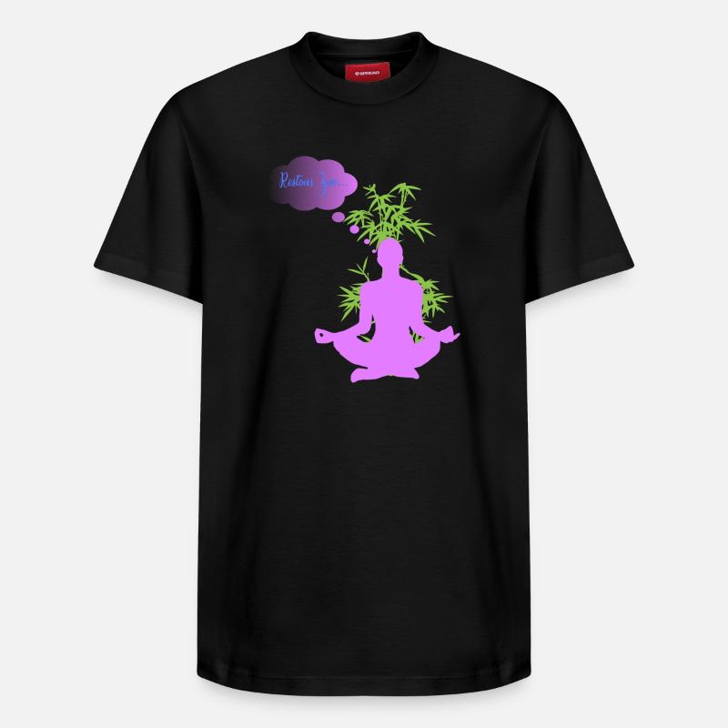 RESTONS ZEN - T-shirt unisexe décontracté en coton Supima – de SPREAD - noir