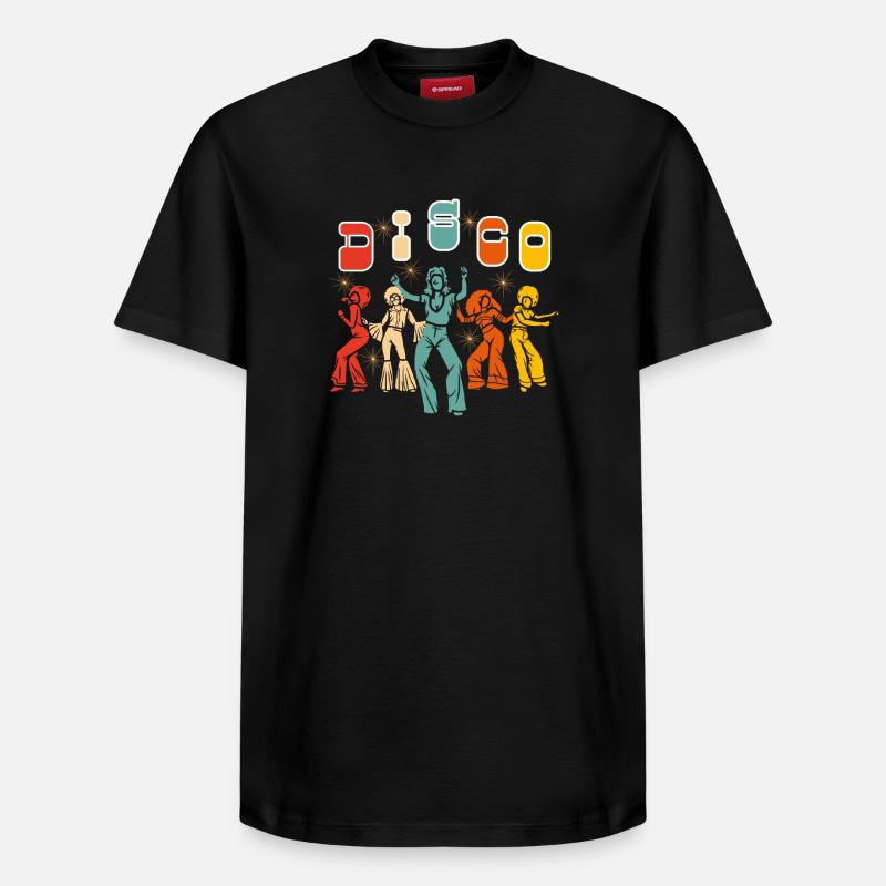 DISCO - T-shirt unisexe décontracté en coton Supima – de SPREAD - noir