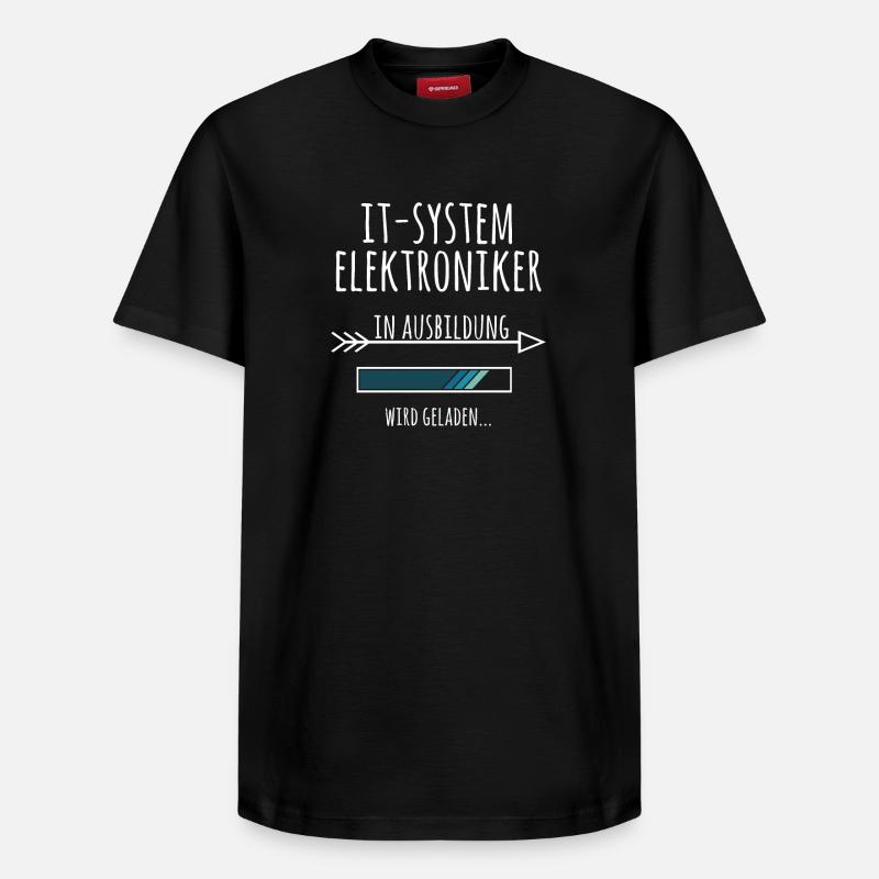 IT-Systemelektroniker Ausbildung Beruf Geschenk - Relaxed Unisex Supima Cotton T-Shirt – von SPREAD - Schwarz