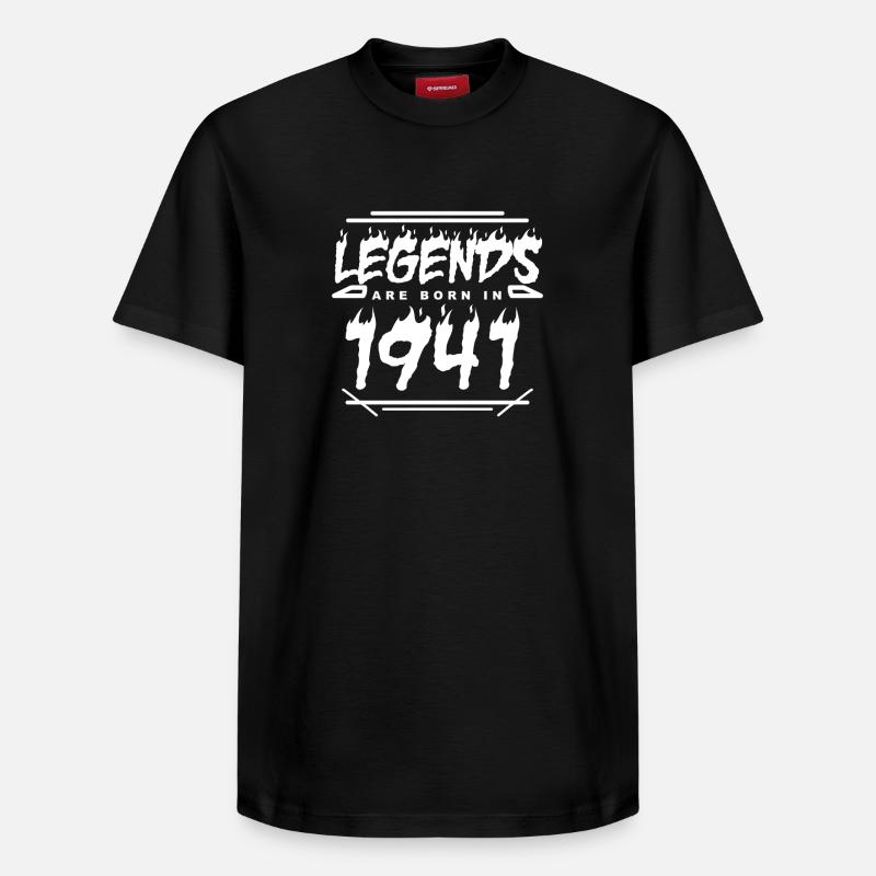 1941 - Né en 1941 - T-shirt unisexe décontracté en coton Supima – de SPREAD - noir