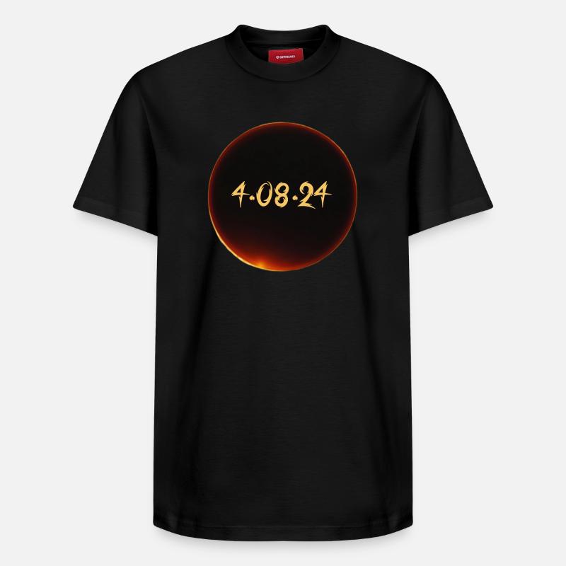 Solar Eclipse 2024 - Relaxed Unisex Supima Cotton T-Shirt – by SPREAD - black