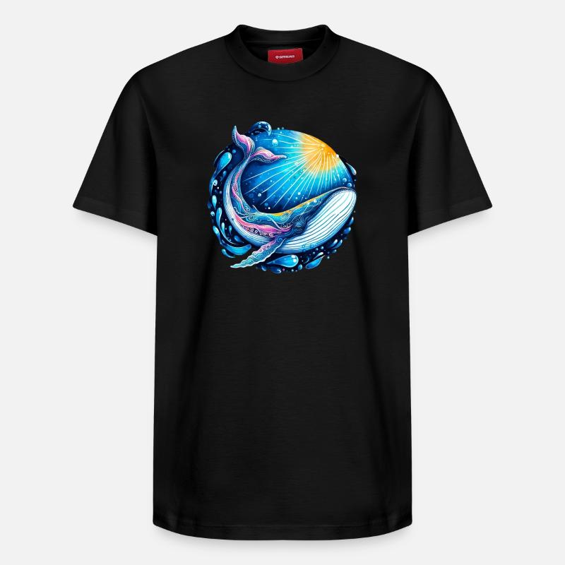 Wal - Relaxed Unisex Supima Cotton T-Shirt – von SPREAD - Schwarz