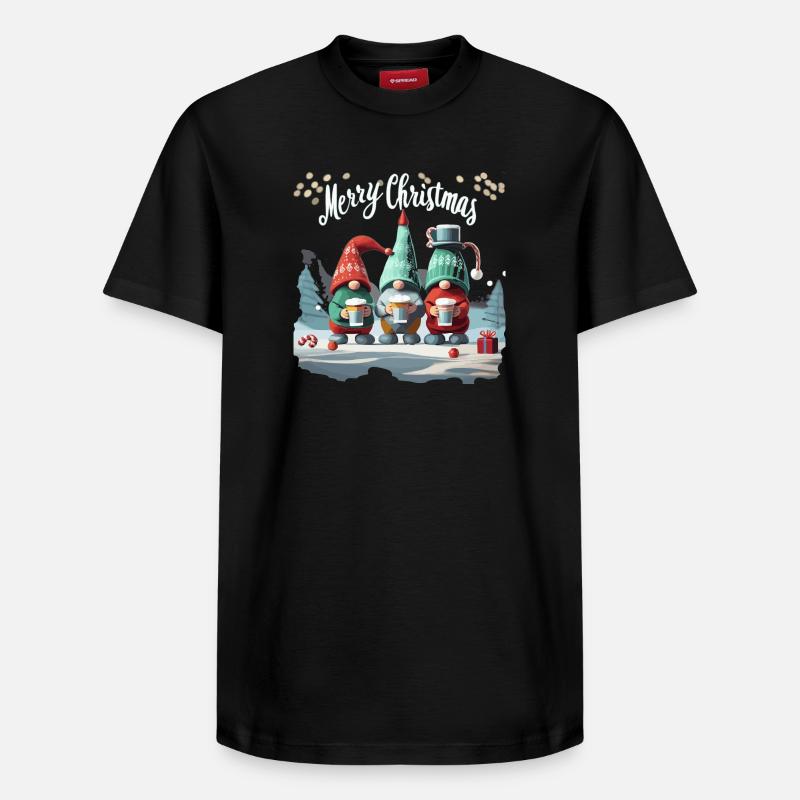 JOYEUX NOËL - T-shirt unisexe décontracté en coton Supima – de SPREAD - noir
