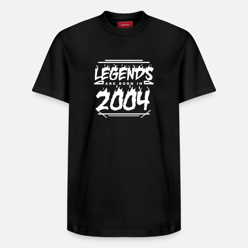 2004 - Année 2004 - Année 2004 - T-shirt unisexe décontracté en coton Supima – de SPREAD - noir