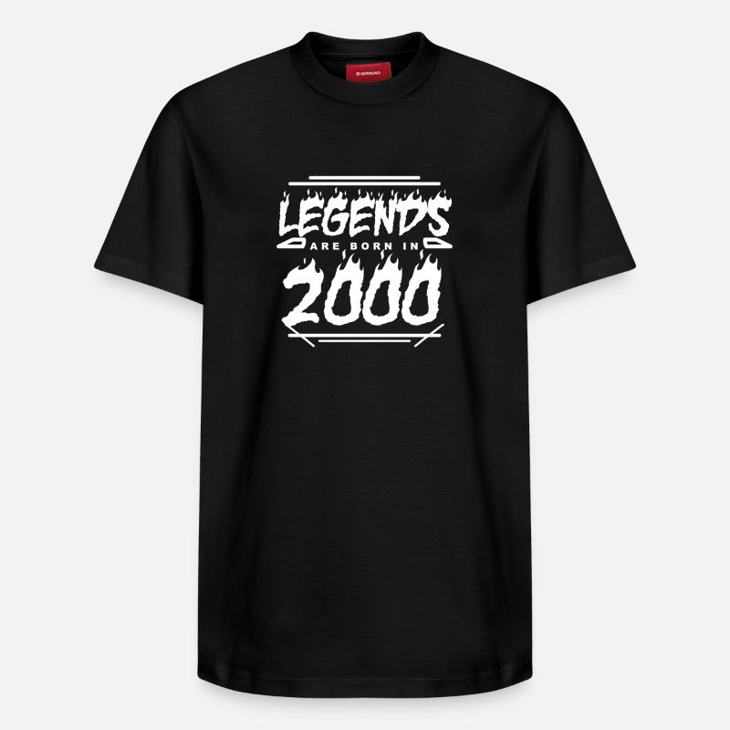 2000 - Année 2000 - Année 2000 - T-shirt unisexe décontracté en coton Supima – de SPREAD - noir
