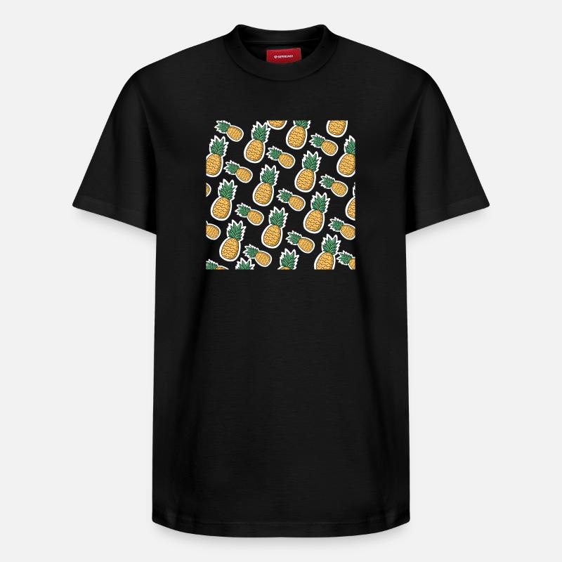 Ananas savoureux - T-shirt unisexe décontracté en coton Supima – de SPREAD - noir
