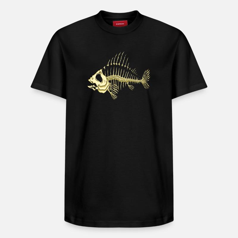 Fisch - Relaxed Unisex Supima Cotton T-Shirt – von SPREAD - Schwarz