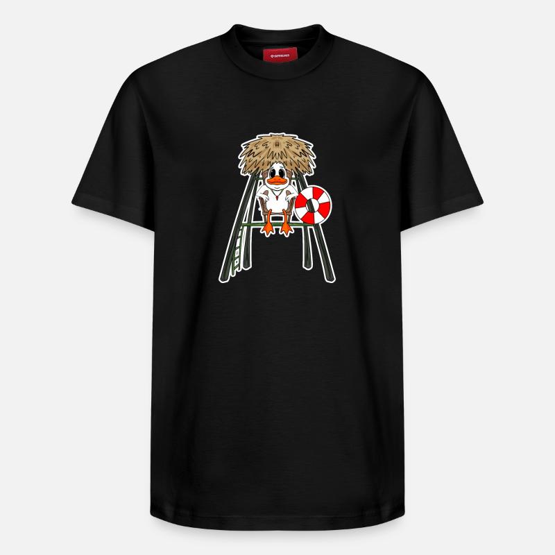 Sauveteur Canard - T-shirt unisexe décontracté en coton Supima – de SPREAD - noir