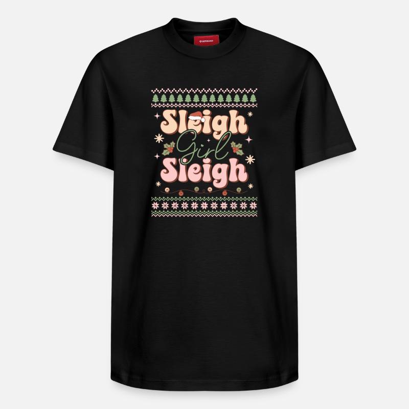 Pull de Noël moche - T-shirt unisexe décontracté en coton Supima – de SPREAD - noir