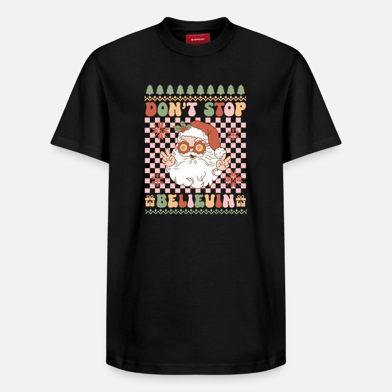Hässlicher Weihnachtspullover - Relaxed Unisex Supima Cotton T-Shirt – von SPREAD - Schwarz