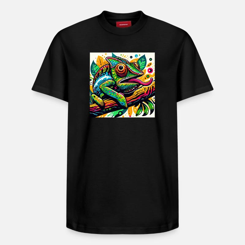 Caméléon - T-shirt unisexe décontracté en coton Supima – de SPREAD - noir
