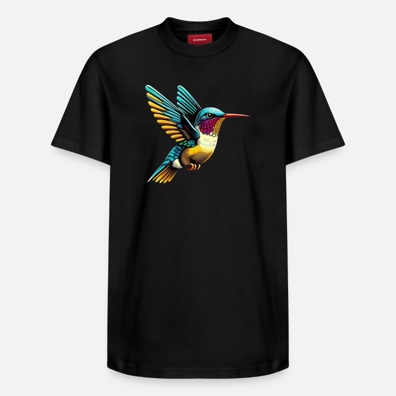Colibri - T-shirt unisexe décontracté en coton Supima – de SPREAD - noir