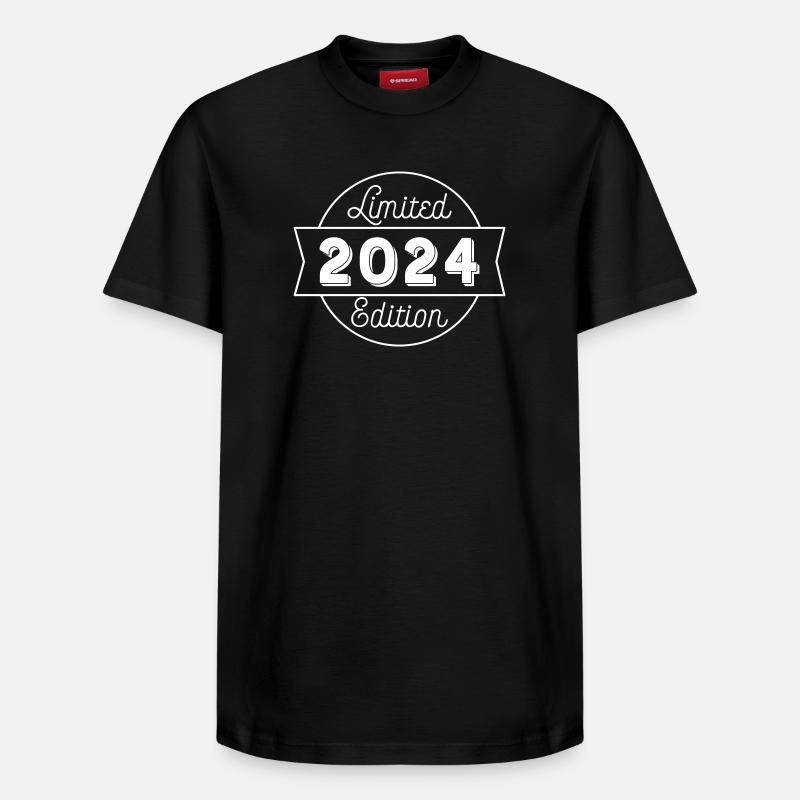 2024 - T-shirt unisexe décontracté en coton Supima – de SPREAD - noir